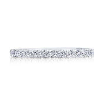 French Pavé Diamond Wedding Band